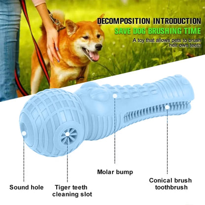 Dog Chew Toys for Aggressive Chewers, Indestructible Tough Puppy Teeth Cleaning Chews, Durable Interactive Squeaky Dog Chew Toy for for Small Meduium Large Breed, Blue