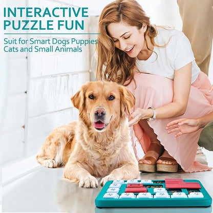 Dog Puzzle Toys for Smart Dogs, Interactive Dog Treat Puzzle for Large Medium Small Breeds, Dog Enrichment Toys for Mental Stimulation Brain Games, Dog Food Puzzles Treat Dispensing Toys