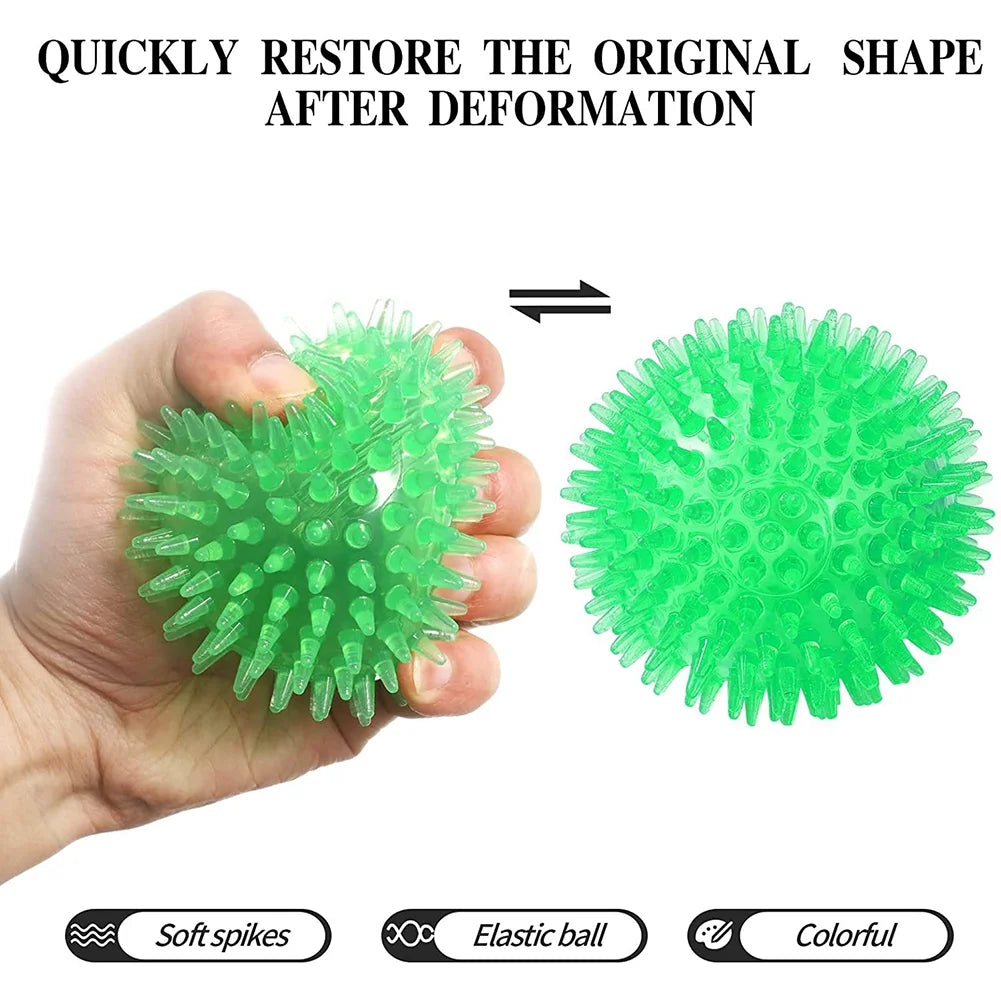 Pet Squeaky Balls Bite-Resistant Chew Toys Balls Interactive Training Pet Toys for Small Medium Dogs