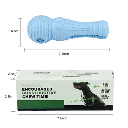 Dog Chew Toys for Aggressive Chewers, Indestructible Tough Puppy Teeth Cleaning Chews, Durable Interactive Squeaky Dog Chew Toy for for Small Meduium Large Breed, Blue